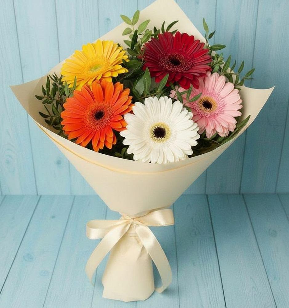 Букет цветов из: Герберы в Иванисово