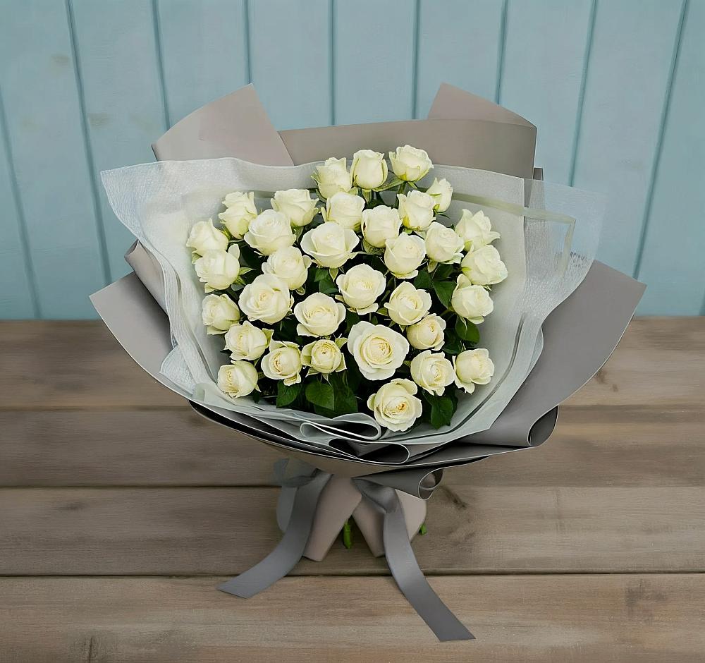 Букет Белоснежная нежность в Иванисово
