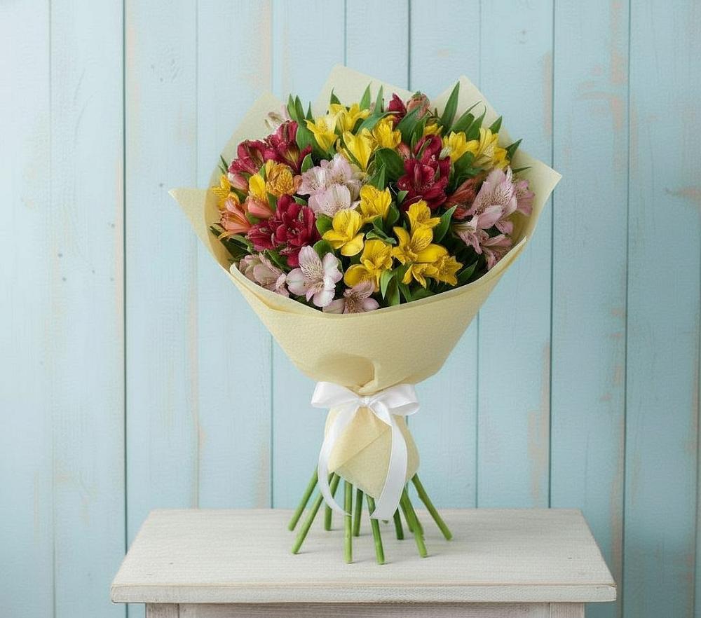 Букет цветов из: Альстромерии в Иванисово