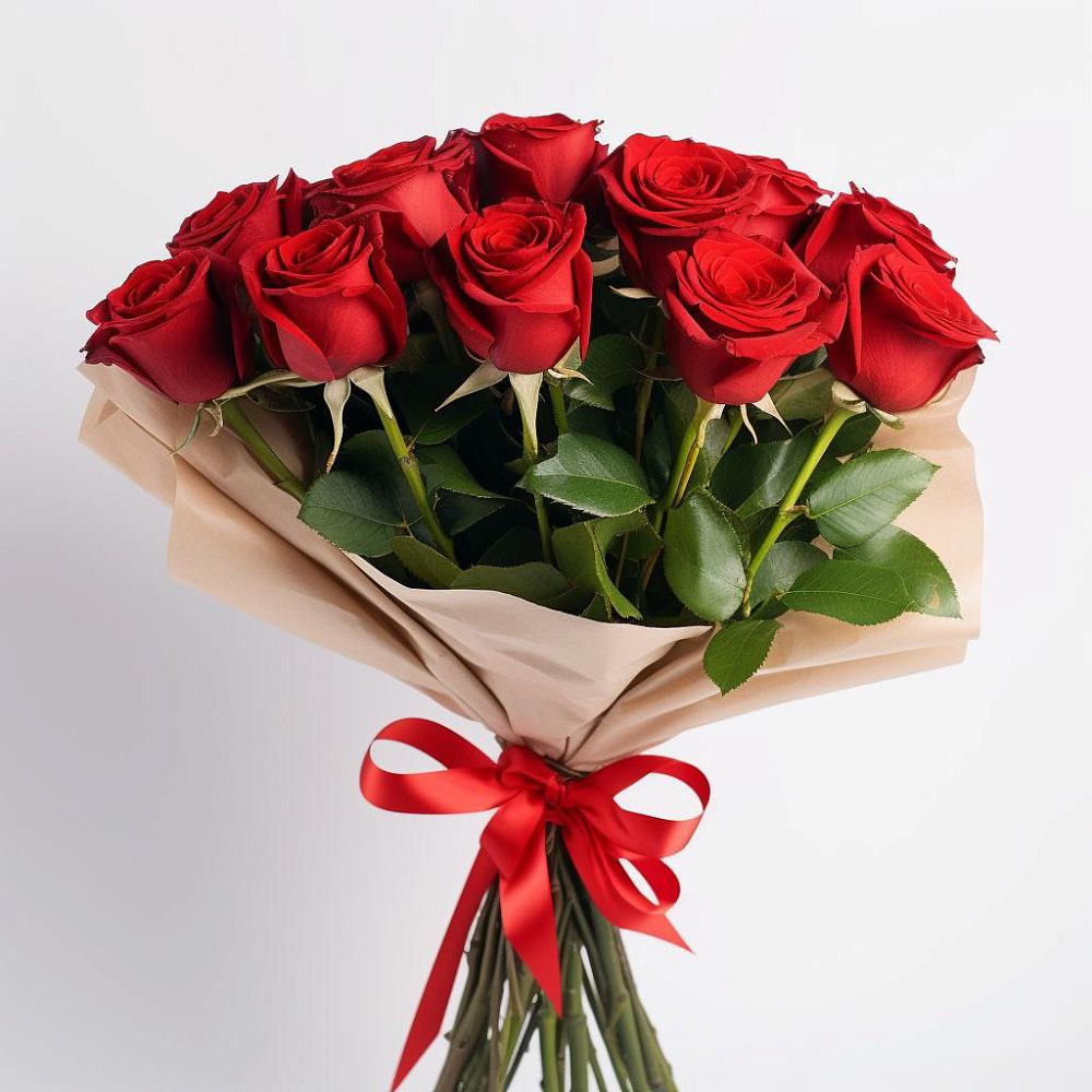 Букет 11 Красных роз Эдлесс Лав в Иванисово
